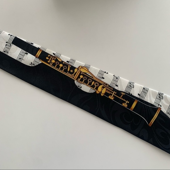 Clarinet Sheet Music Neck Tie - Picture 2 of 5